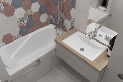 Дизайн-проект ванной комнаты в г. Екатеринбург
